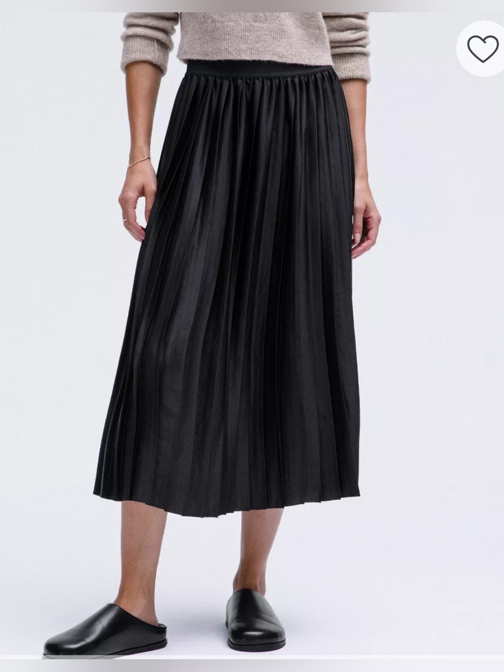 Lululemon Satin Pleated Midi Skirt